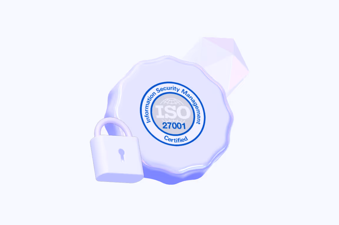 ISO 27001 avec un cadenas symbolisant la sécurité des informations.
