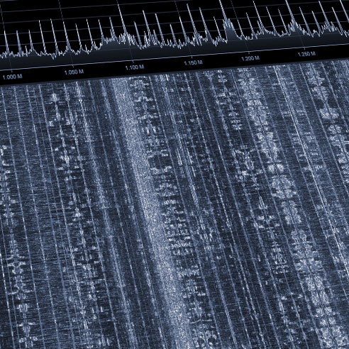 SDR RF Waterfall graph