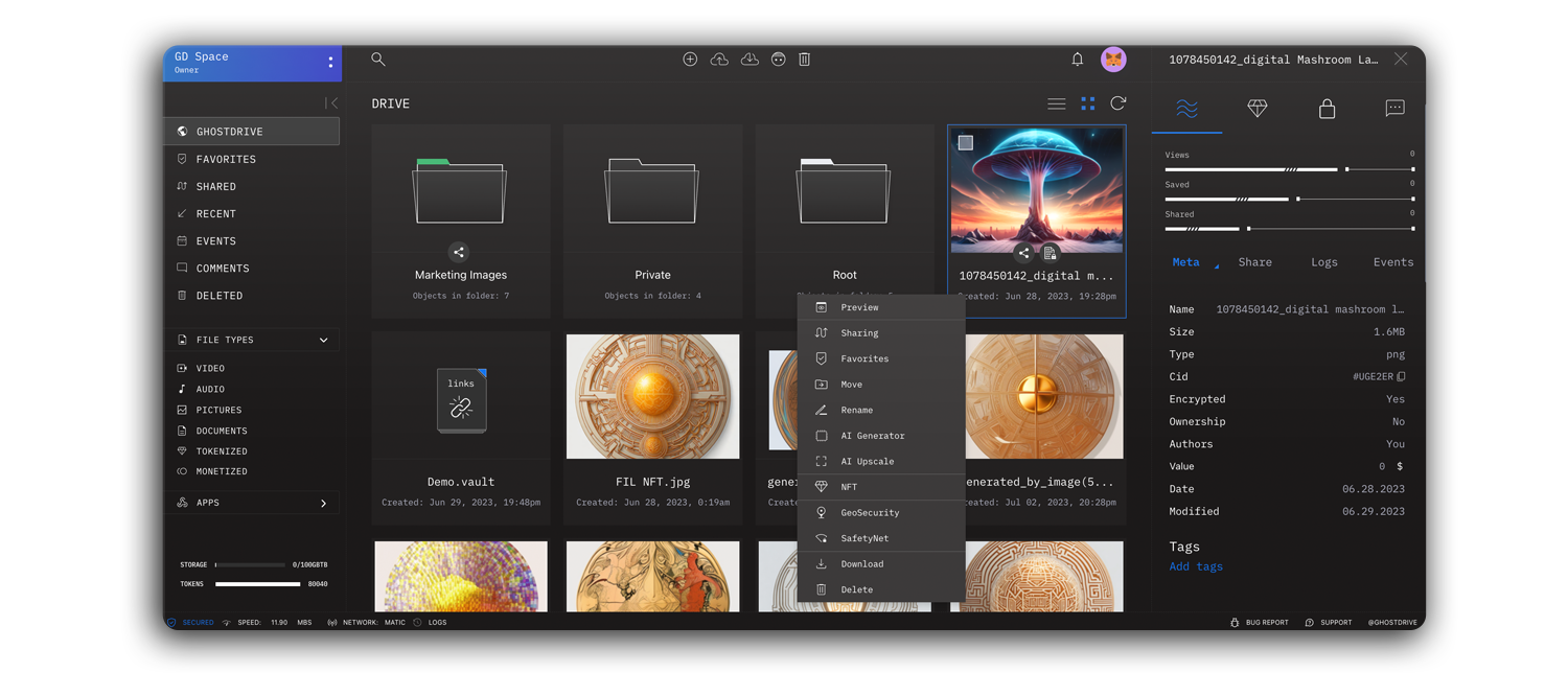 ghostdrive files manager