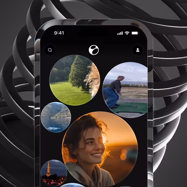 Mock up of Elva, a voice-first AI video director that edits your camera roll on command.