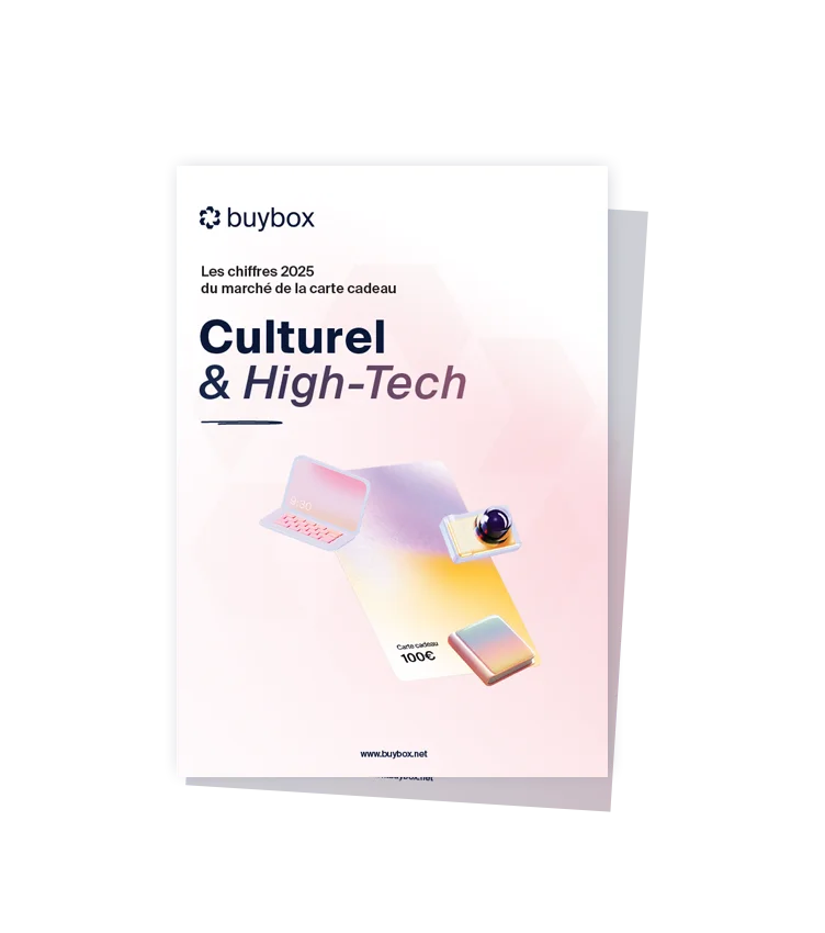 Couverture du rapport sur les chiffres de la carte cadeau sur le secteur culturel et high tech