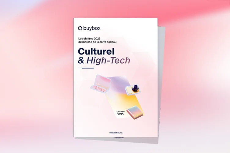 Couverture du rapport sur les chiffres de la carte cadeau sur le secteur culturel et high tech