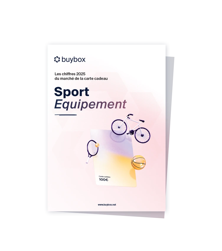 Couverture du rapport sur les chiffres de la carte cadeau dans le secteur du sport