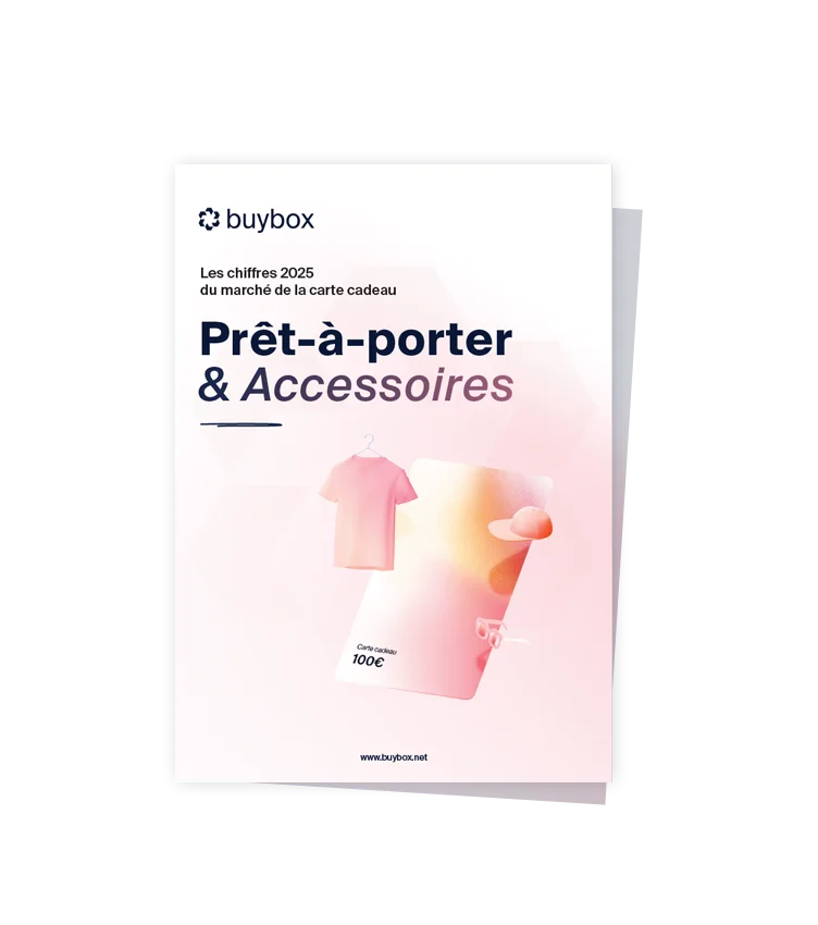 Couverture du rapport sur les chiffres de la carte cadeau sur le secteur du prêt-à-porter et accessoires
