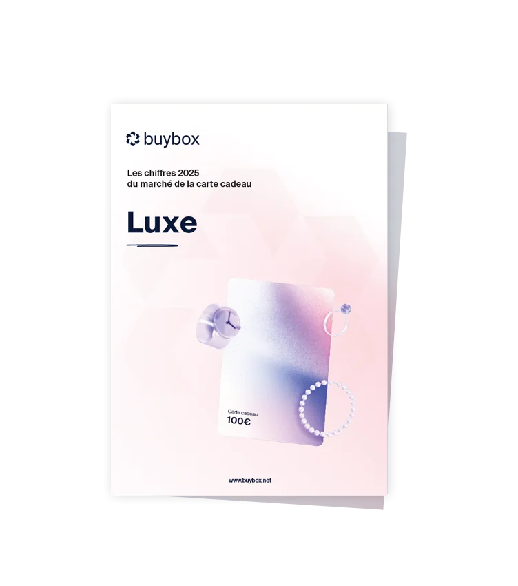 Couverture du rapport sur les chiffres de la carte cadeau sur le secteur du luxe