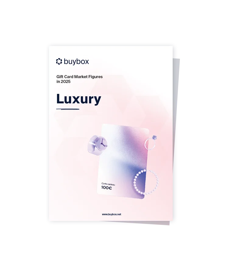 Gift card market figures in the luxury industry