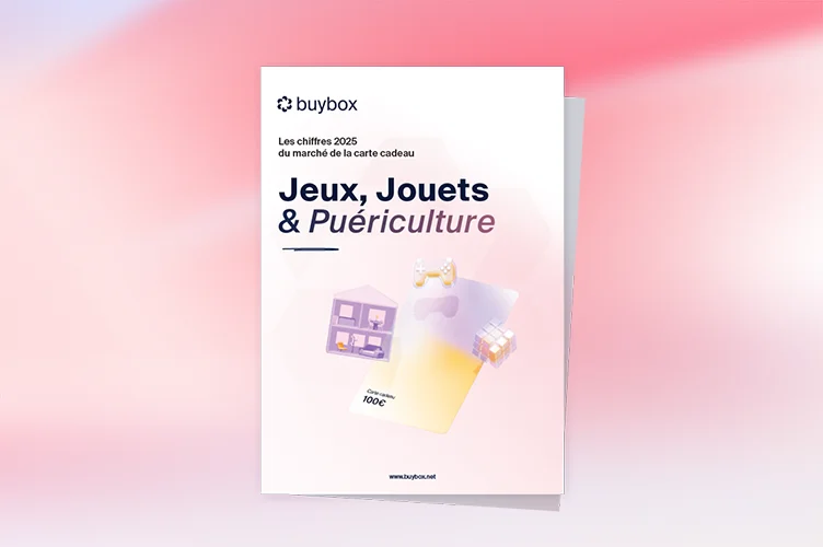 Couverture du rapport sur les chiffres de la carte cadeau sur le secteur des jeux jouets et puériculture
