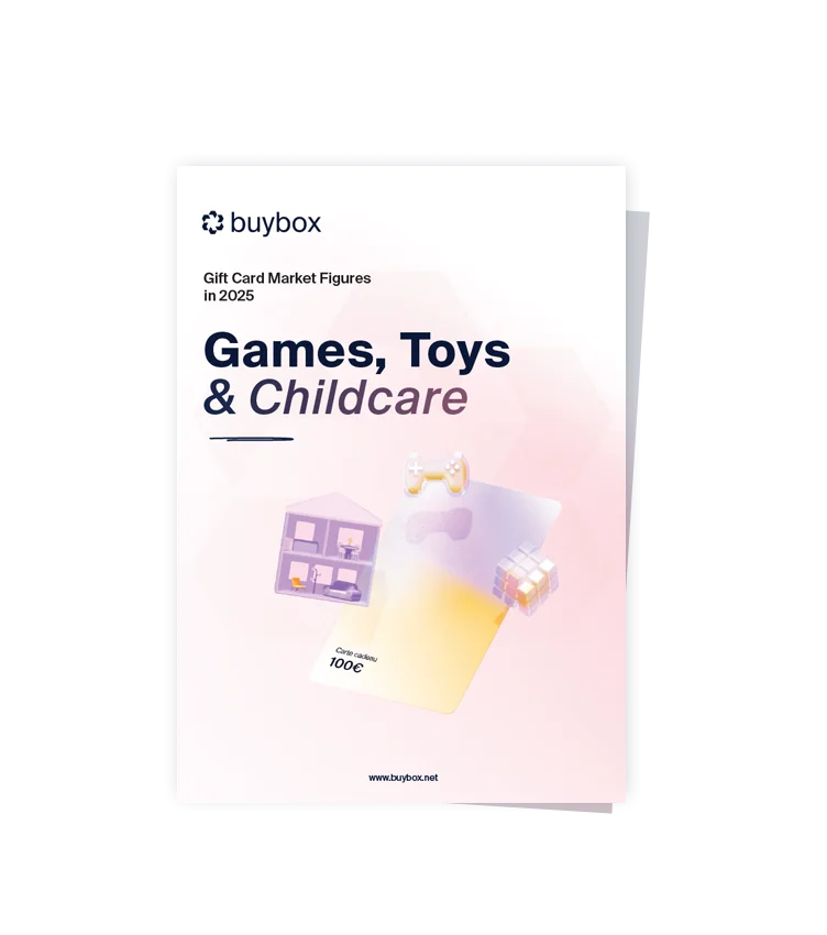Gift card market figures Toys Games Childcare industry