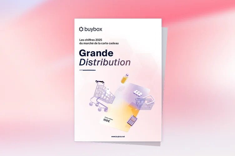 Couverture du rapport sur les chiffres de la carte cadeau sur le secteur la grande distribution