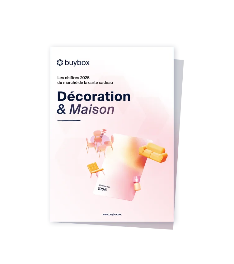 Couverture du rapport sur les chiffres de la carte cadeau sur le secteur de la décoration et maison