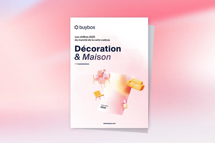 Couverture du rapport sur les chiffres de la carte cadeau sur le secteur de la décoration et maison