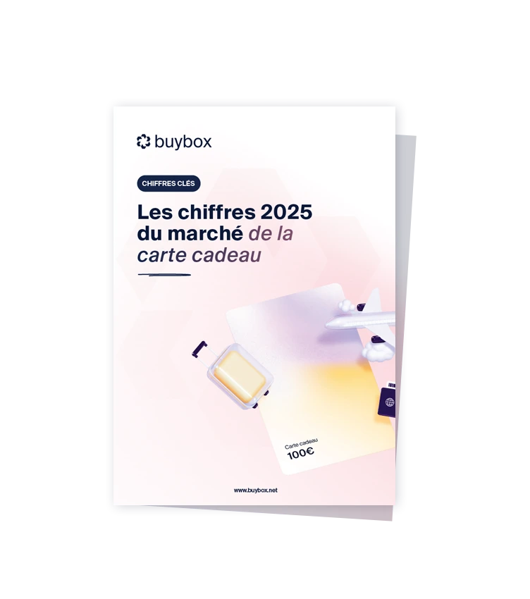 Couverture rapport marche de la carte cadeau 