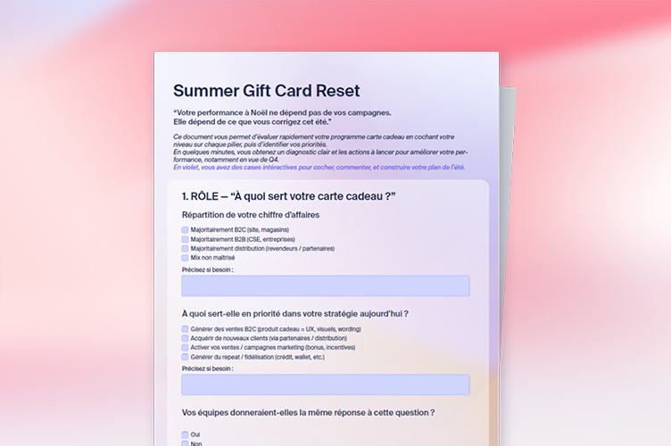 Summer gift card reset