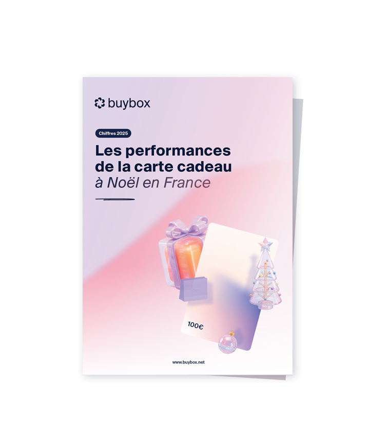 Couverture du rapport des chiffres de la carte cadeau à Noël