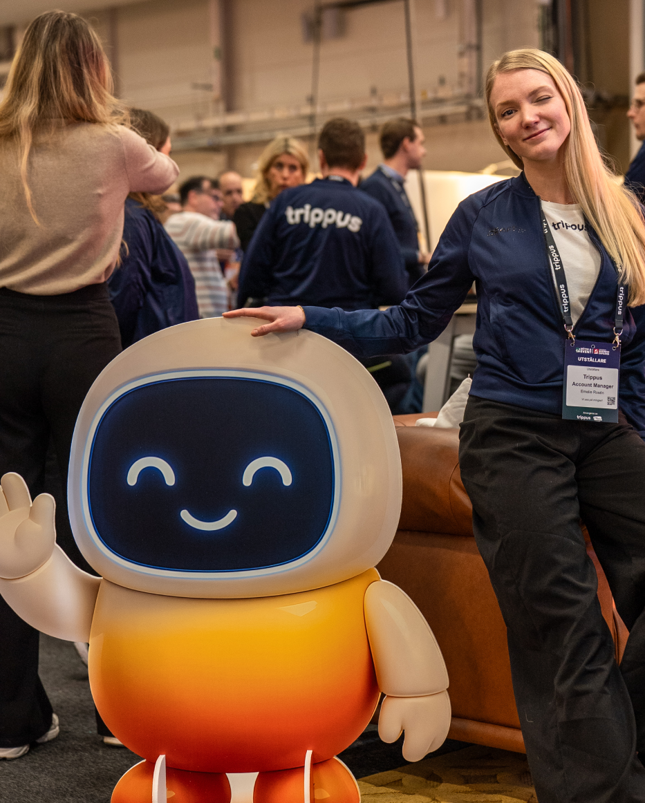 Eventus och en person vinkar.