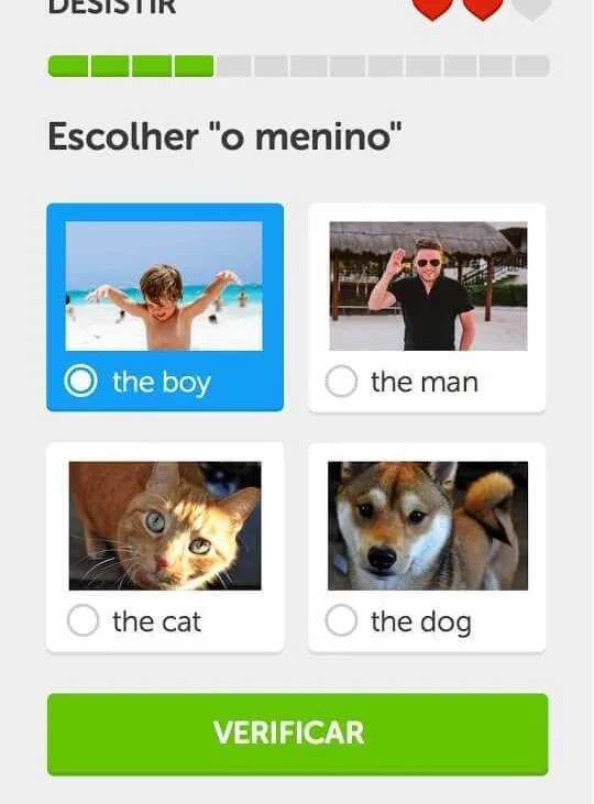 contexto de uso duolingo