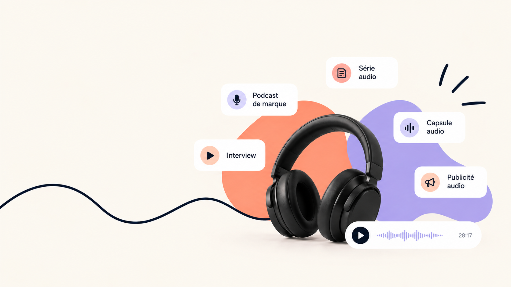 Contenu audio : formats et stratégie pour les marques