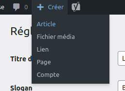 ajout d'articles wordpress