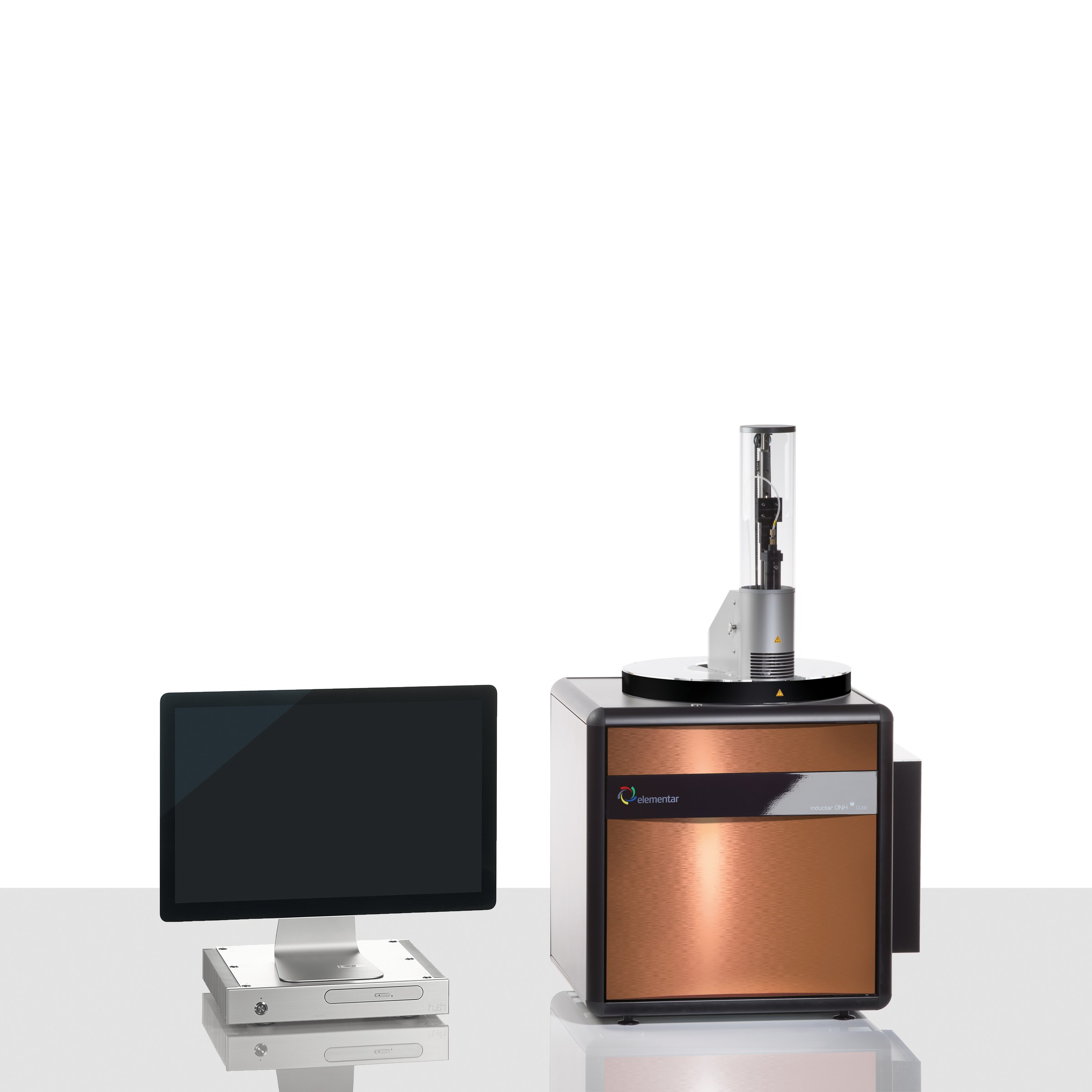 Elementar inductar ONH cube cihazı ve kontrol ekranı