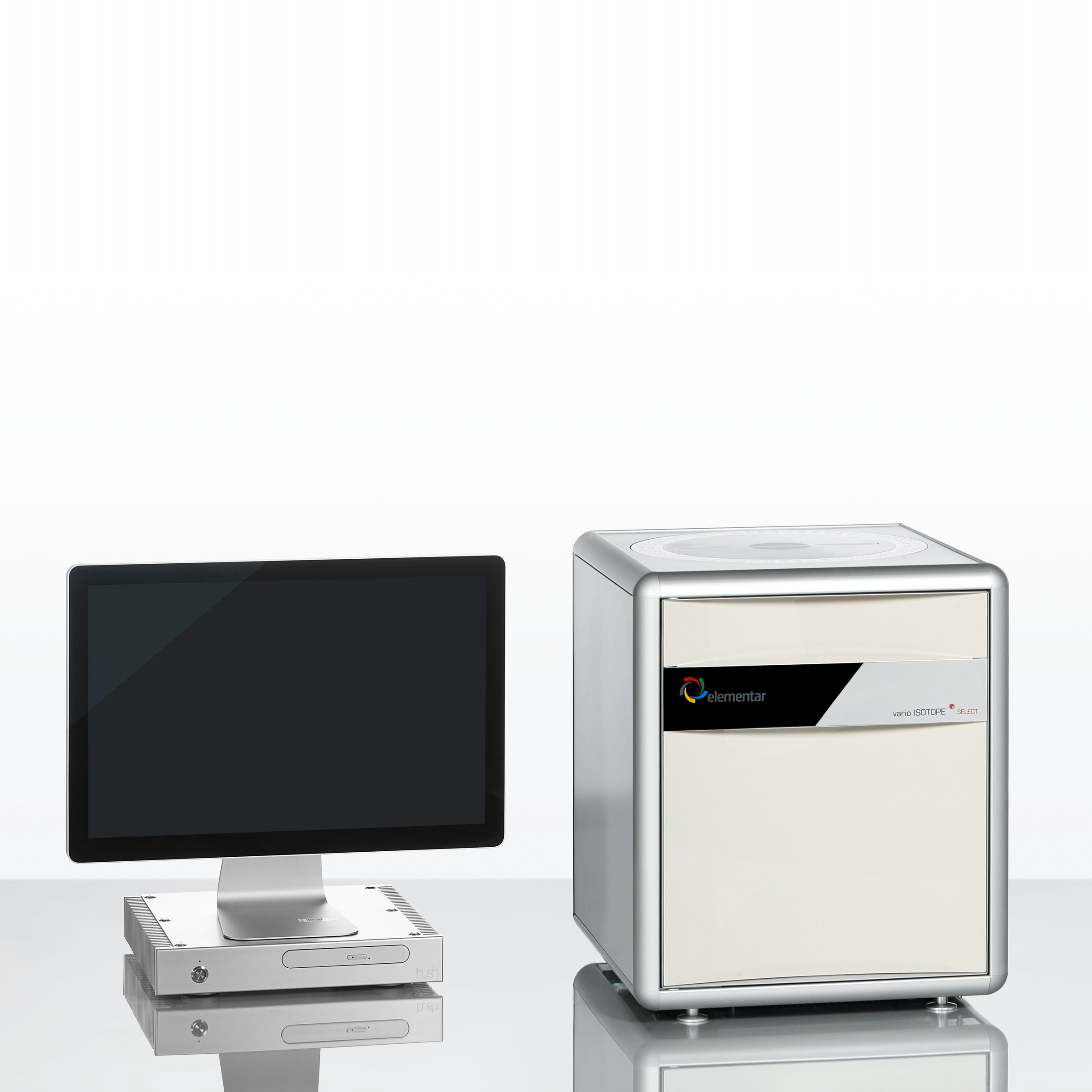 Elementar vario ISOTOPE select cihazı ve kontrol ekranı