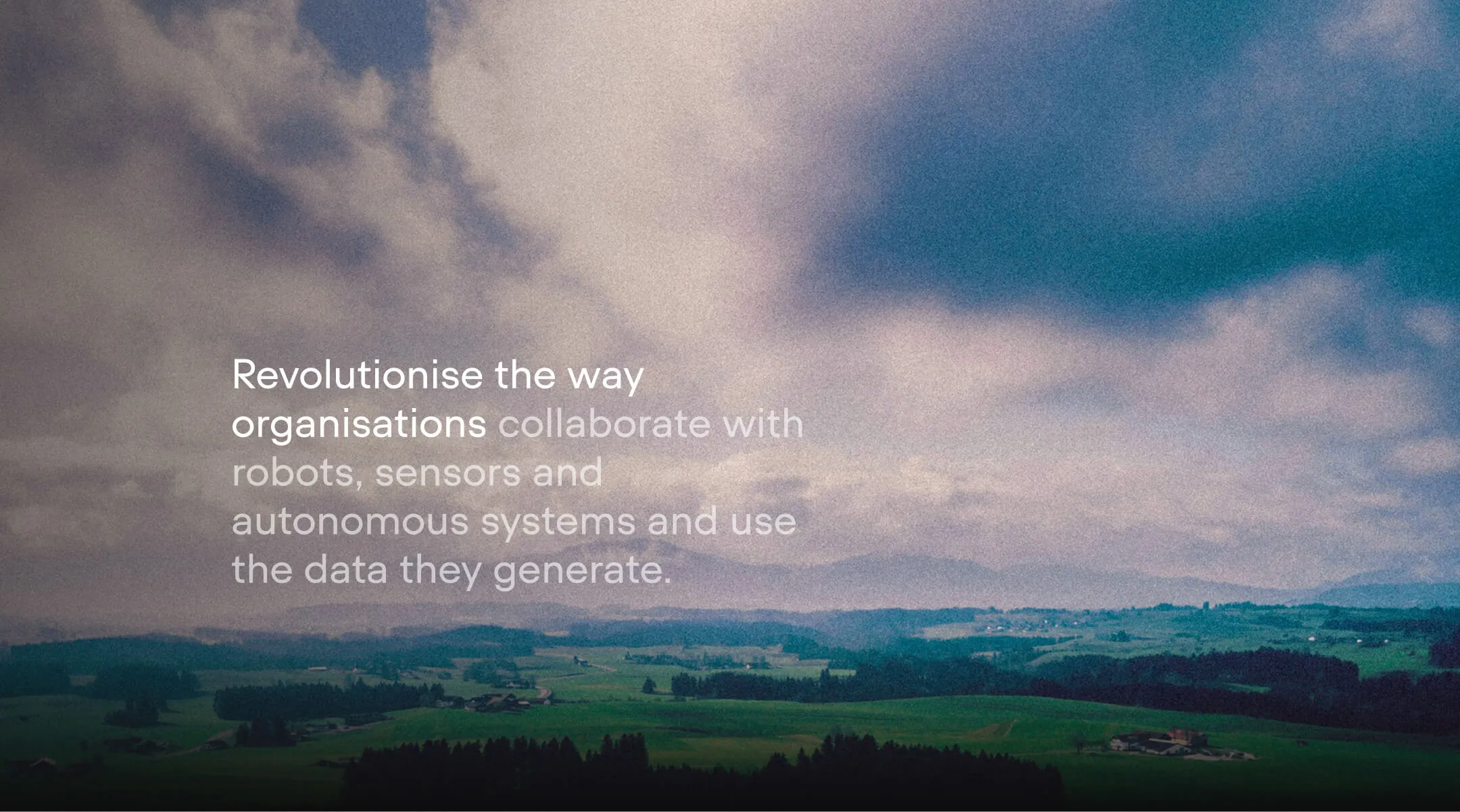 Hero section du site Webflow de Arondite