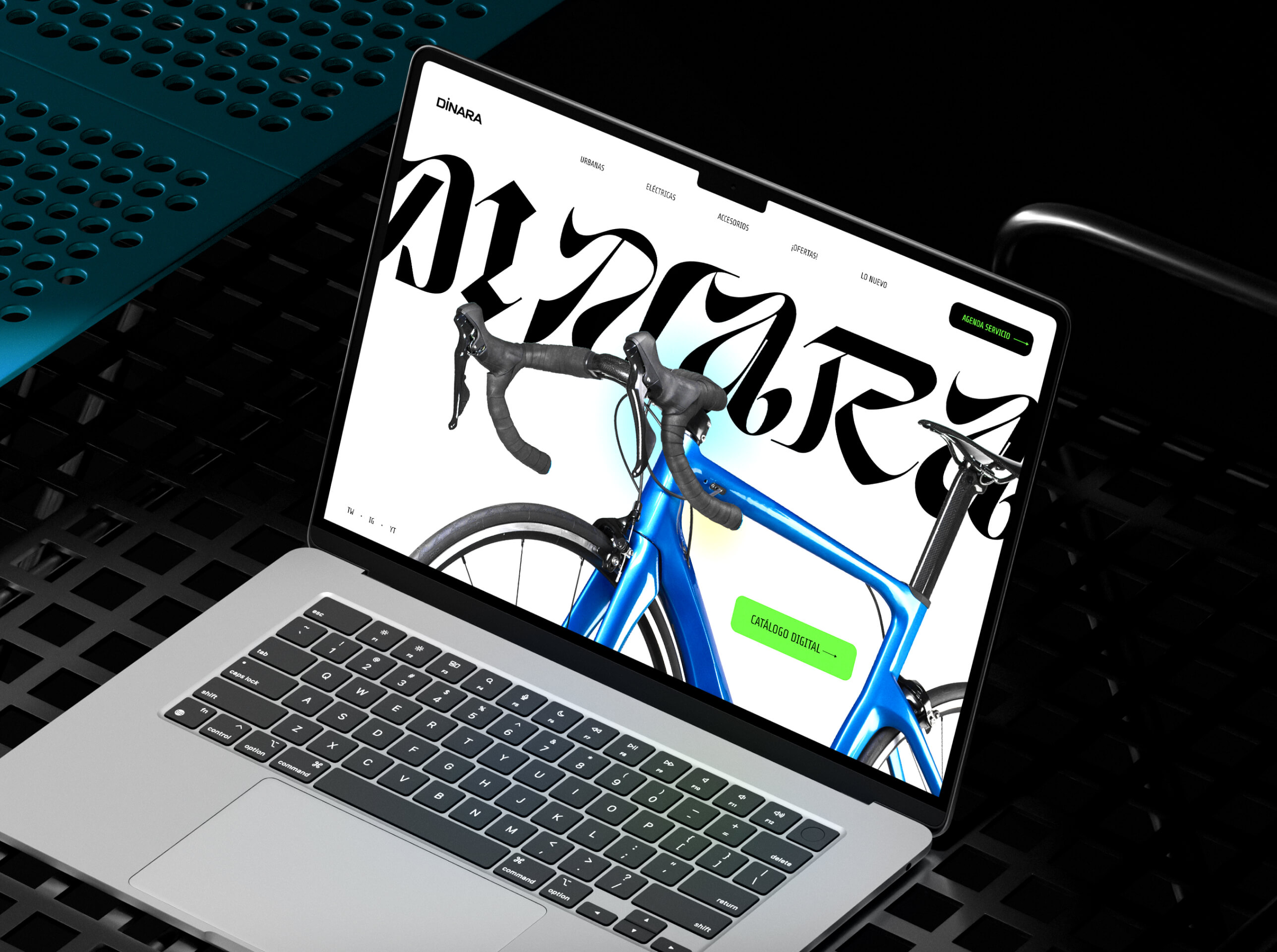 Ecommerce de Dinara Bikes conectado con Shopify POS y Klaviyo