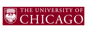 The University of Chicago logo with a phoenix emblem on a maroon background.