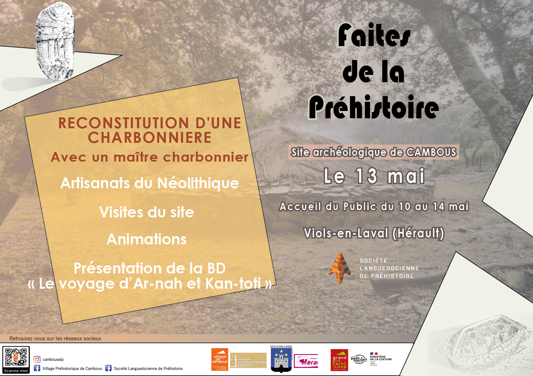 Faites de la Préhistoire 2022 21 – 22 Mai 10h-12h & 14h-18h