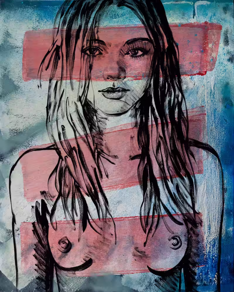 Nude in a million by David Bromley