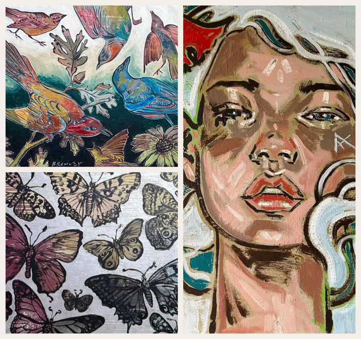 Collage of Bromley artworks for the Win Your Wishlist competition