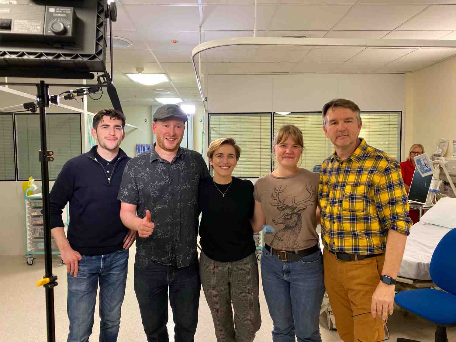 Simply Thrilled video production team on set in the UK