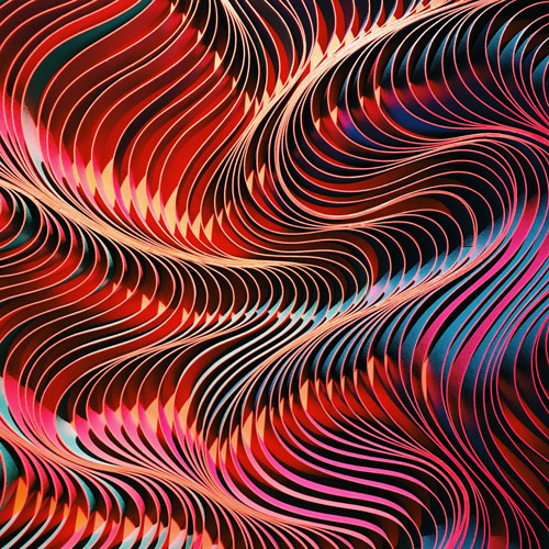 Red-blue abstract