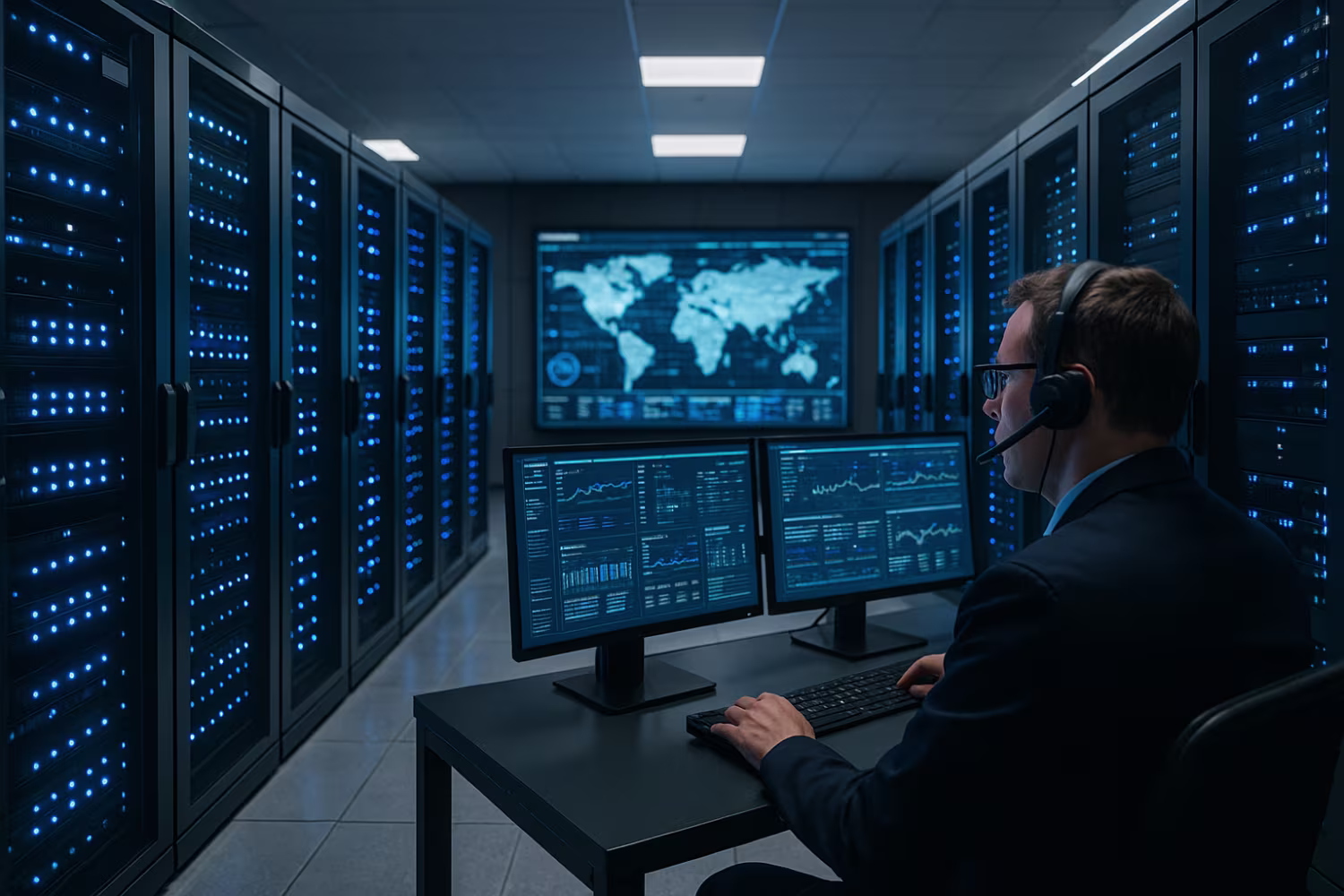 Person monitoring IT disaster recovery process