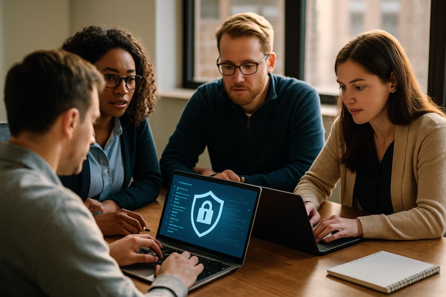 Cybersecurity team planning incident response