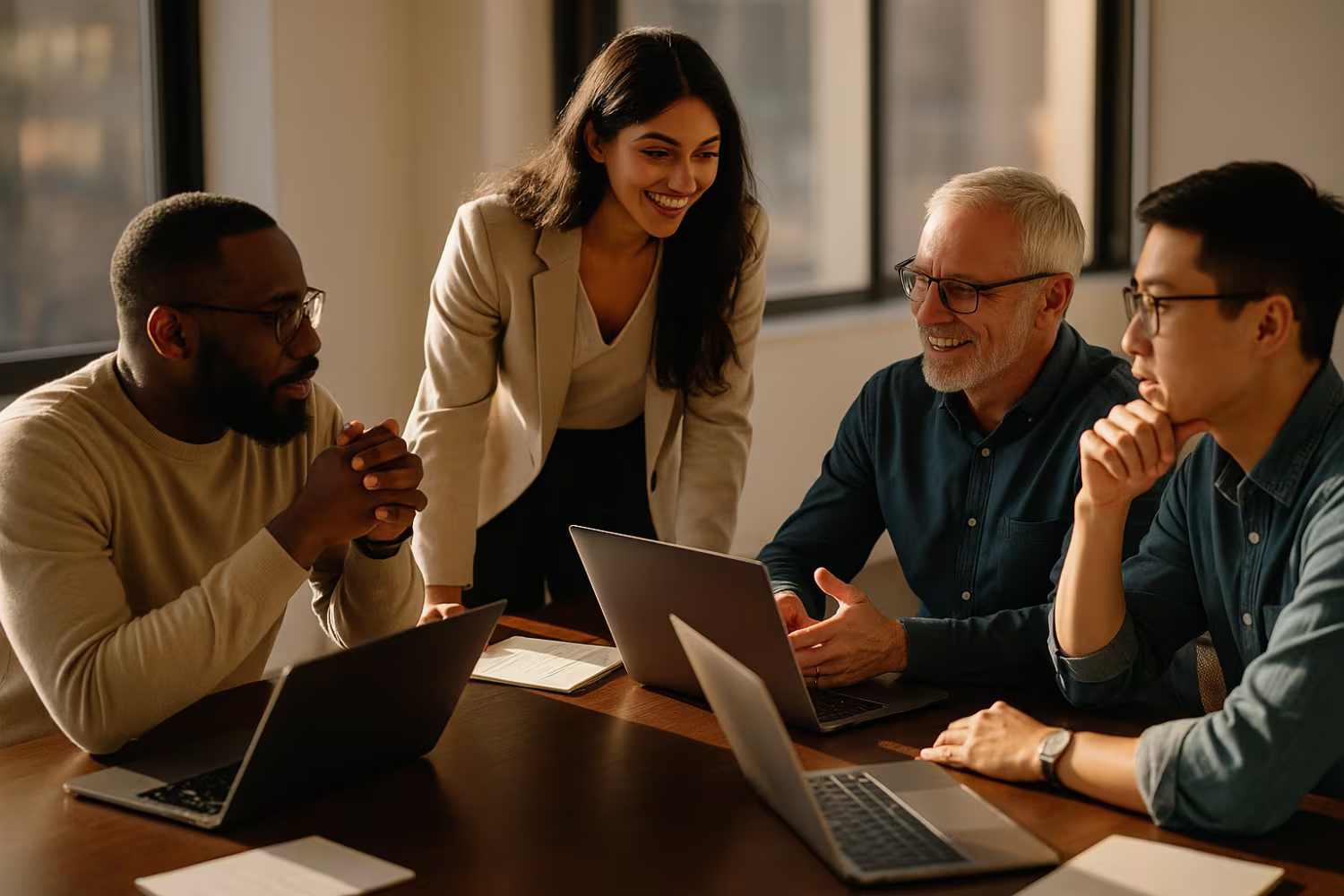 IT professionals collaborating on capacity planning