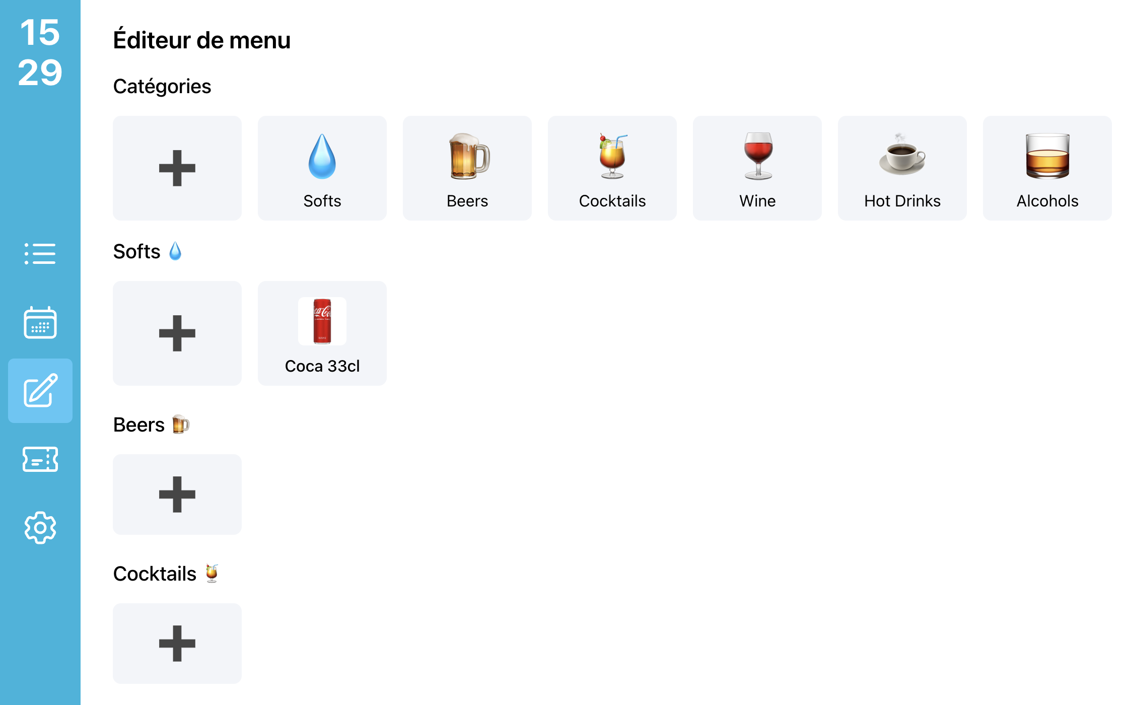 Ajoute tes articles dans ton établissement