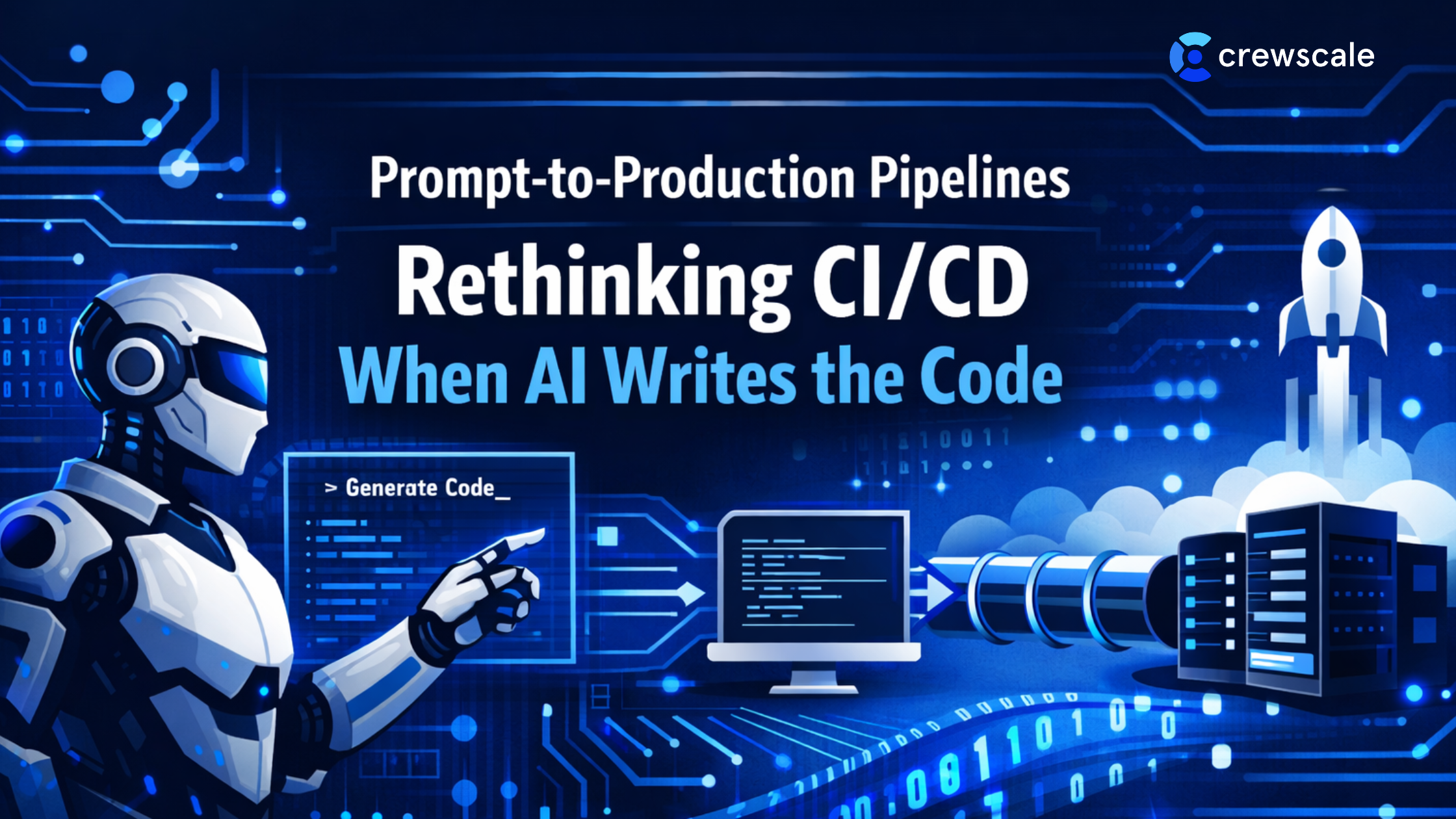 Prompt-to-Production Pipelines: Rethinking CI/CD When AI Writes the Code