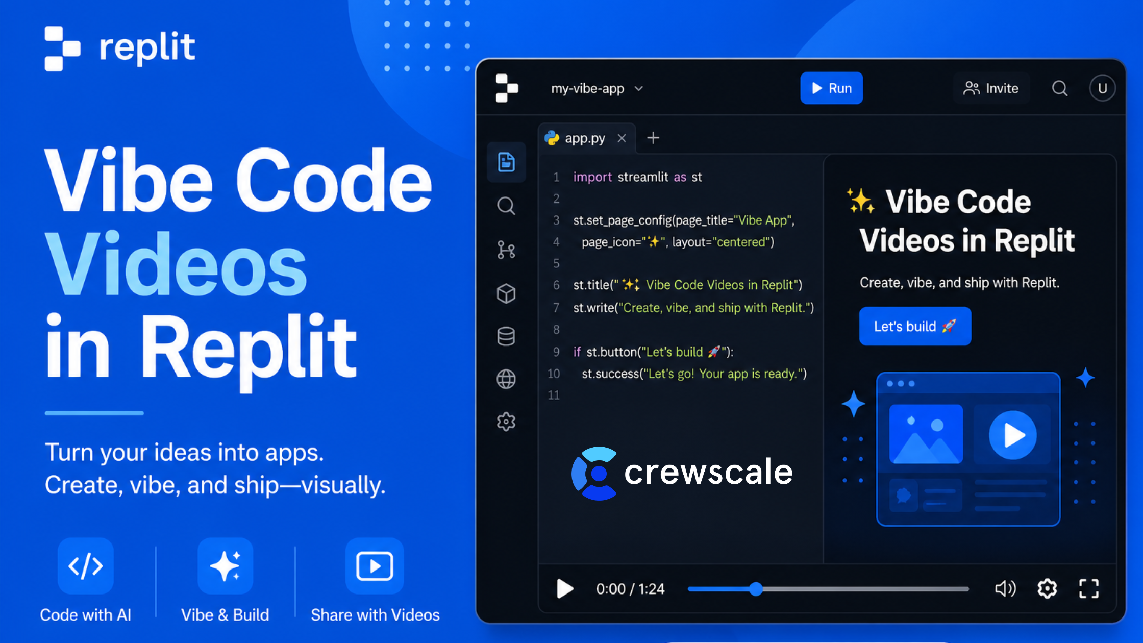 Vibe Code Videos in Replit: Launch-Ready Motion in Minutes