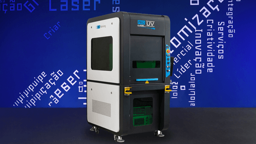 imagem de máquina de gravação a laser UV