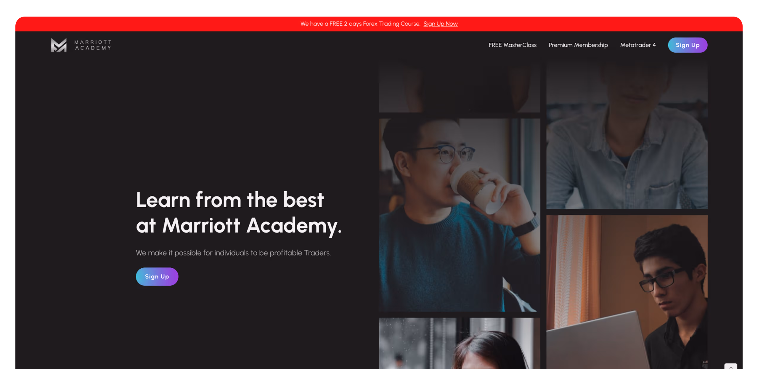 BigFundr Homepage on Webflow