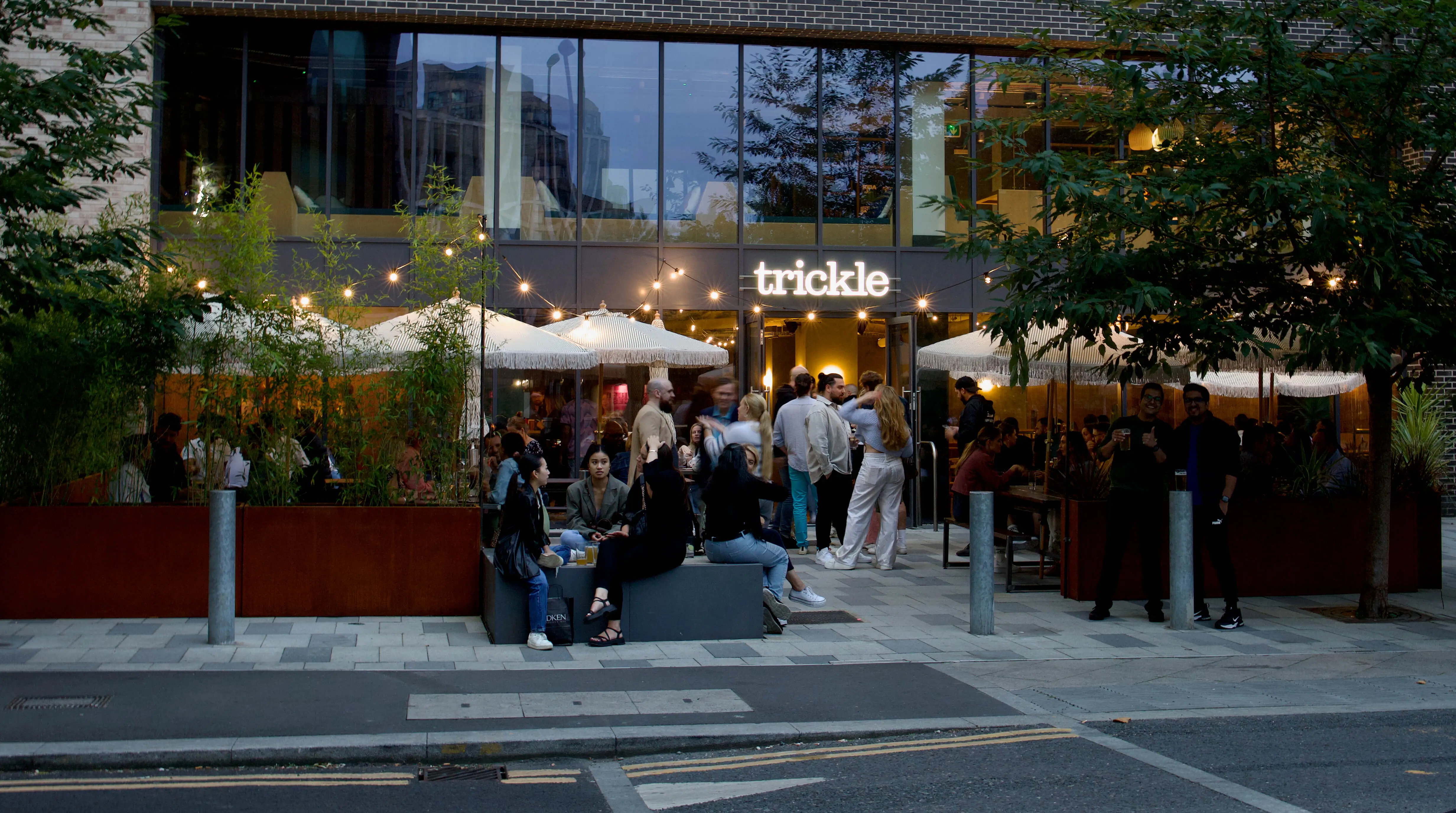 The outside of Trickle