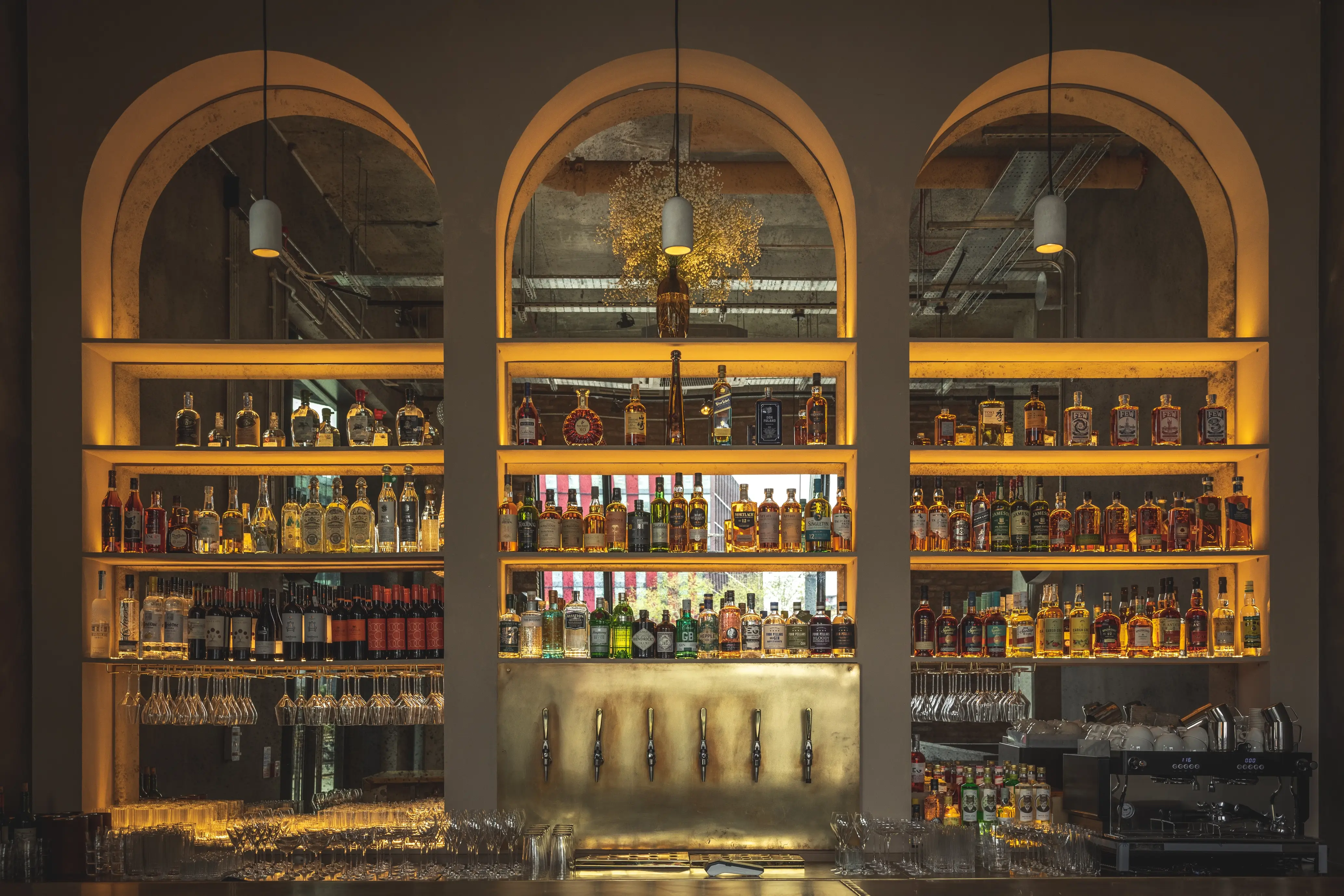 The bar at Fern in Croydon