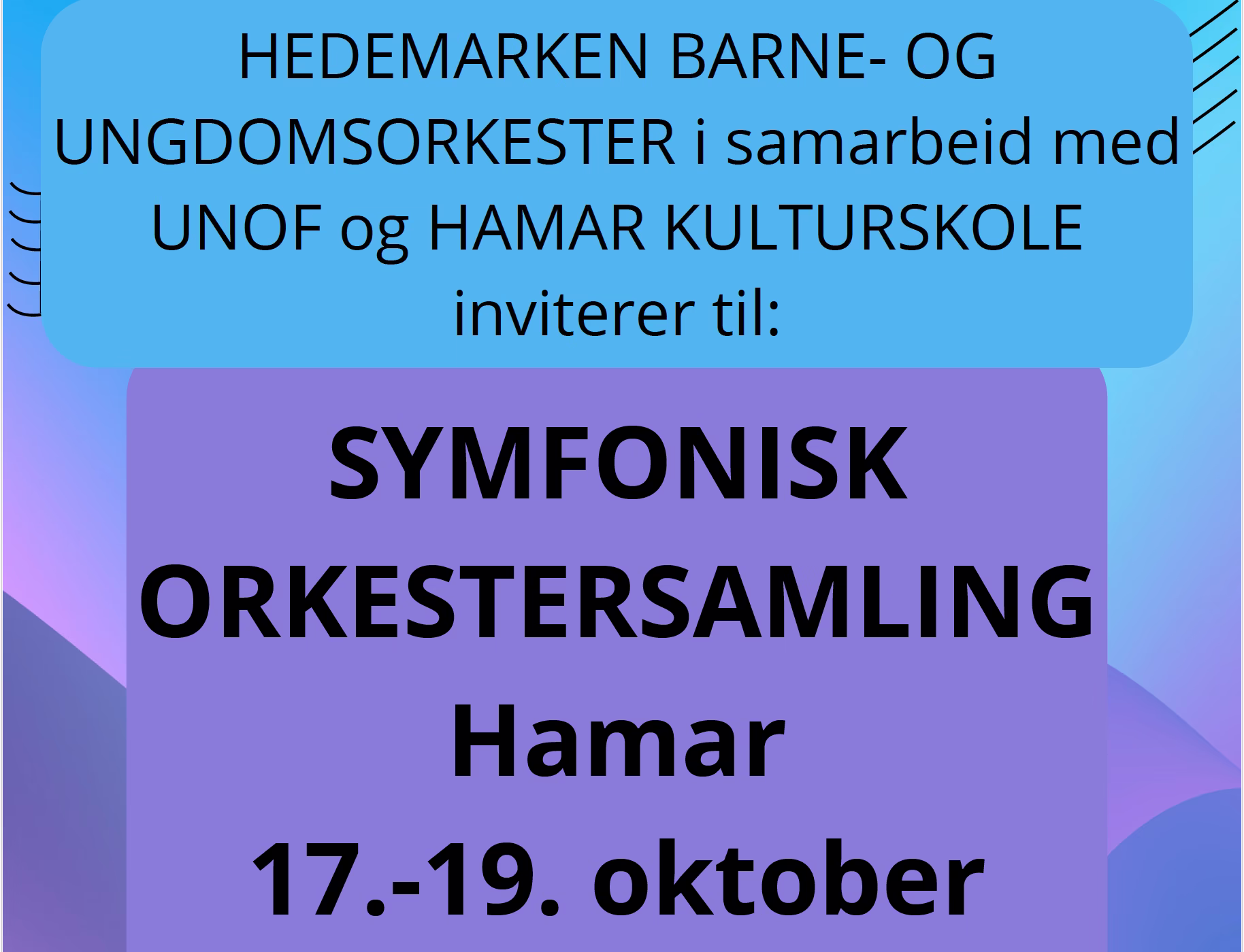 Symfonisk orkestersamling i Hamar
