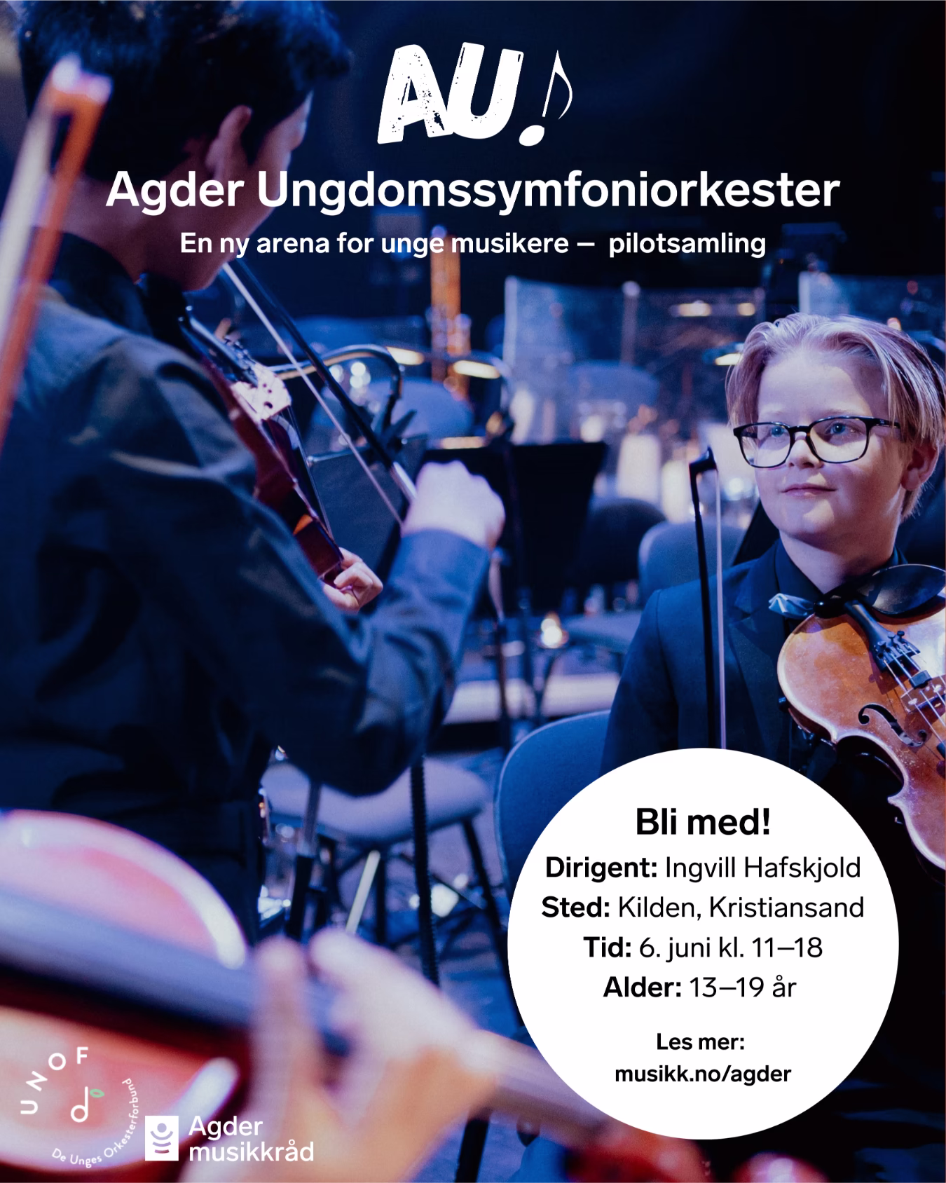 Pilotsamling for Agder Ungdomssymfoniorkester (AU)!
