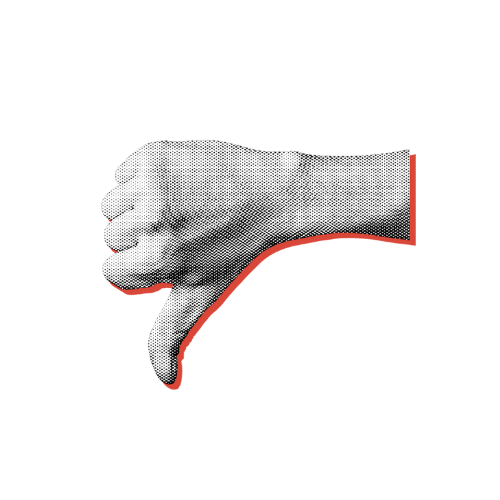 thumbs down