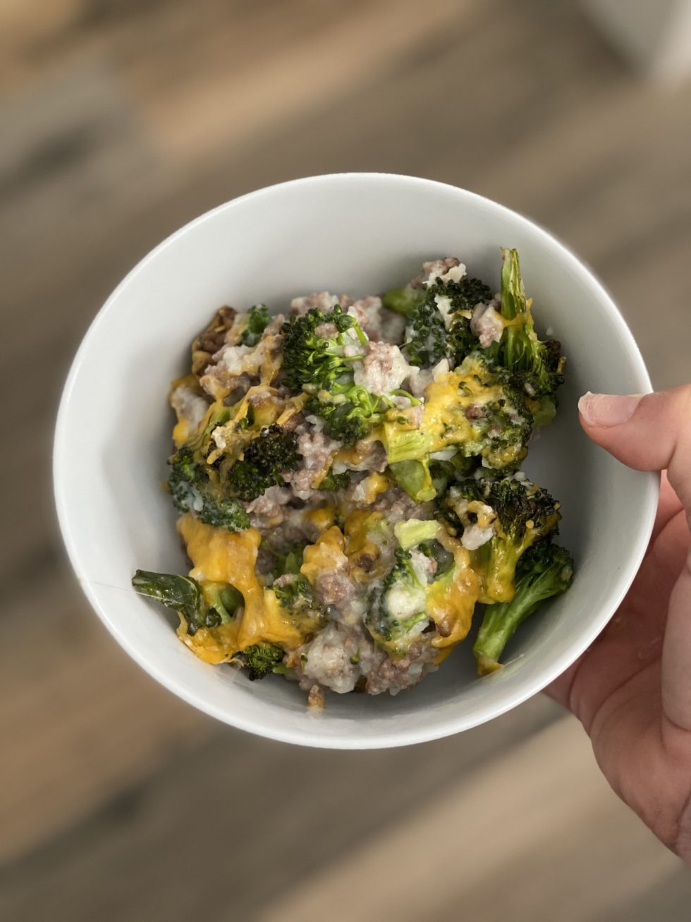 Cheesy Beef and Broccoli Bake