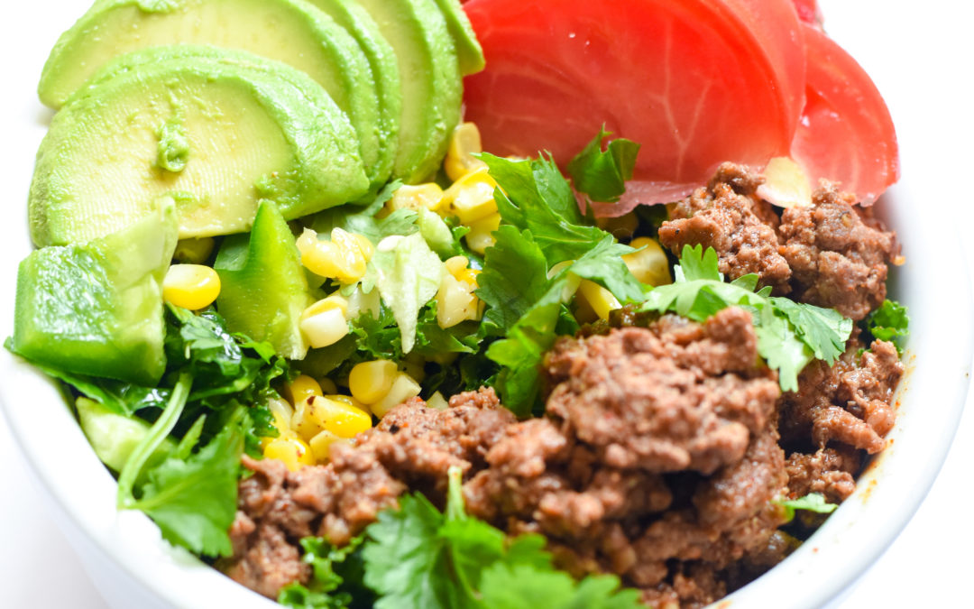 Low-Carb Bison Taco Bowls