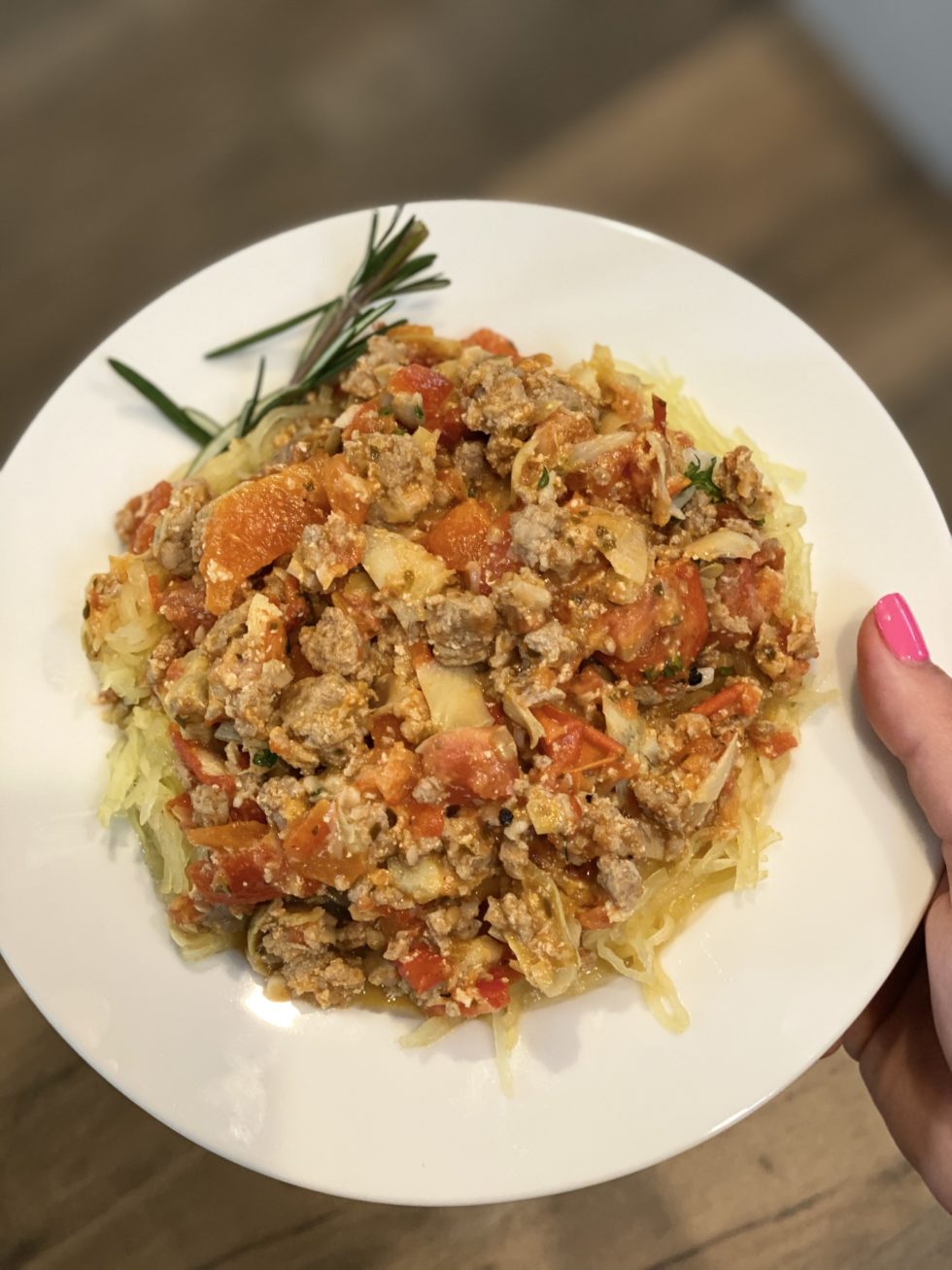 Sun-Dried Tomato Pesto Turkey Sausage Bolognese