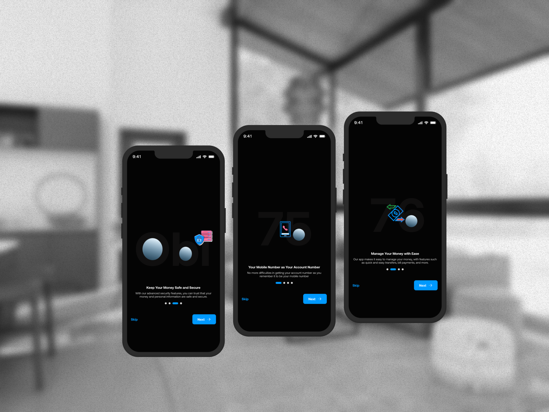 Mobile banking fintech app

