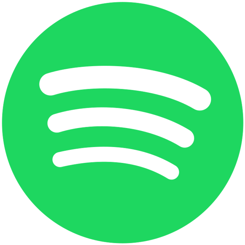 Spotify's logo image with their brand colors